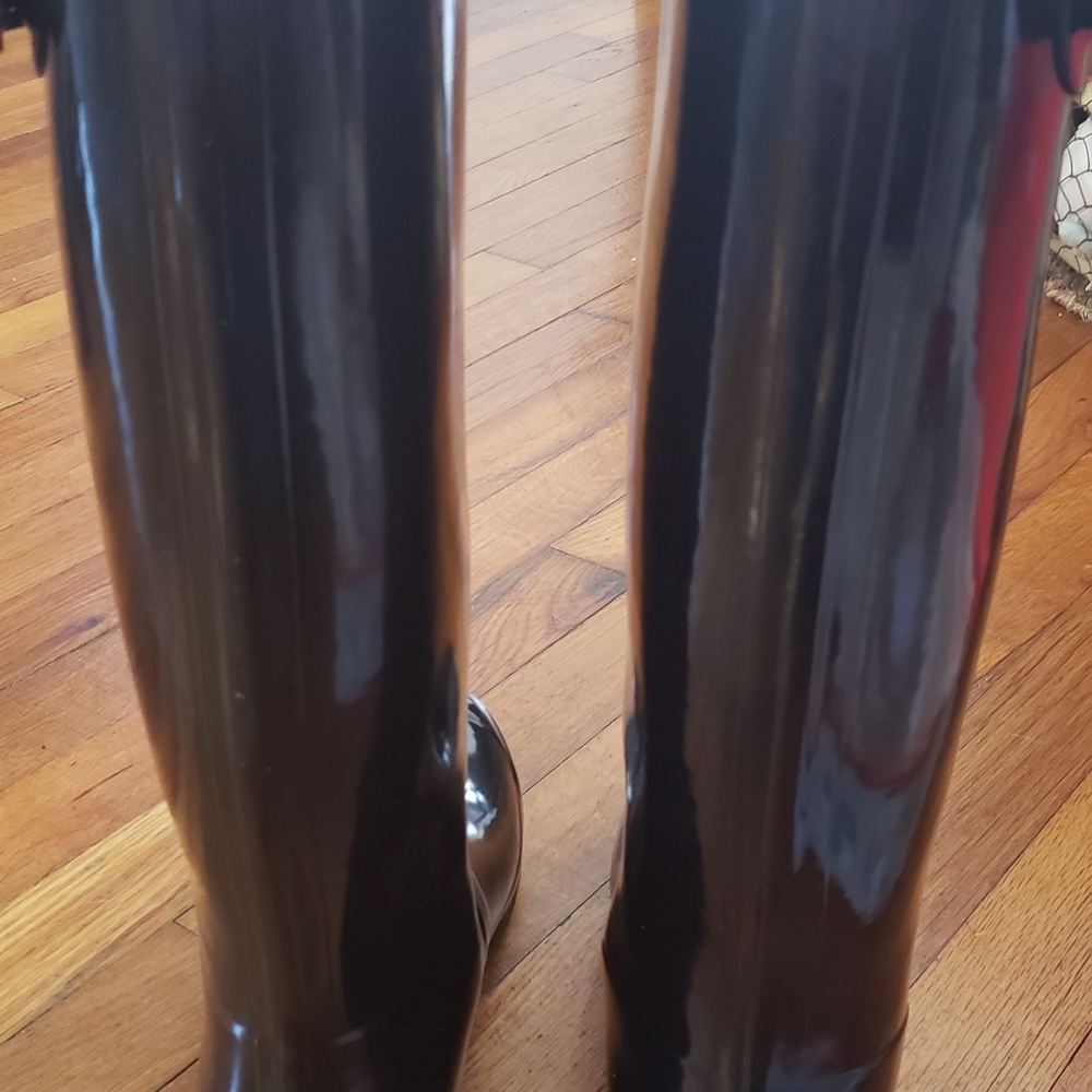 Hunter Tall gloss black boots - Picture 4 of 8